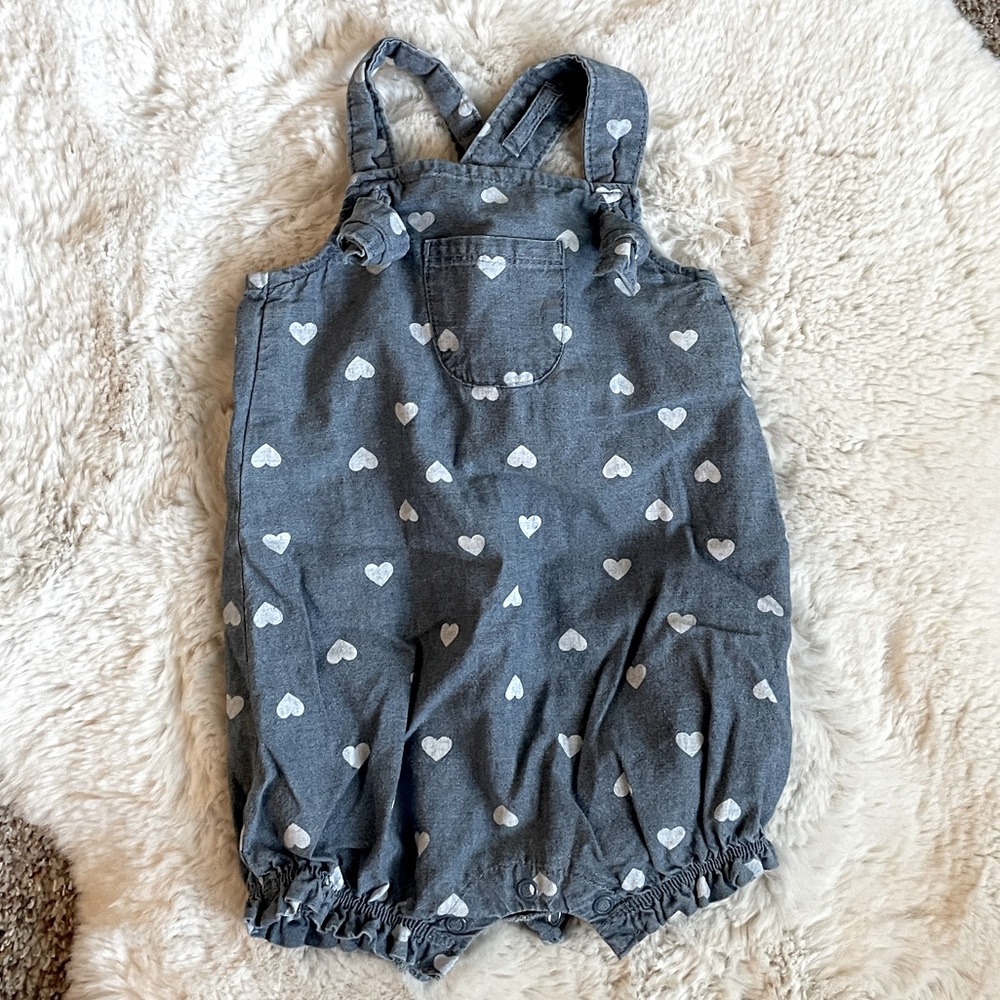 Blue Overall Romper